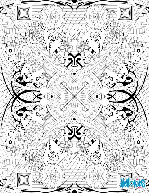 circles and rosettes rosette intricate patterns coloring page jpg jpg