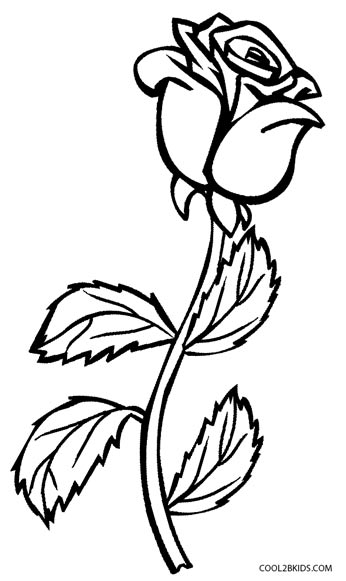 80+ Delightful Detailed Rose Coloring Pages Printable