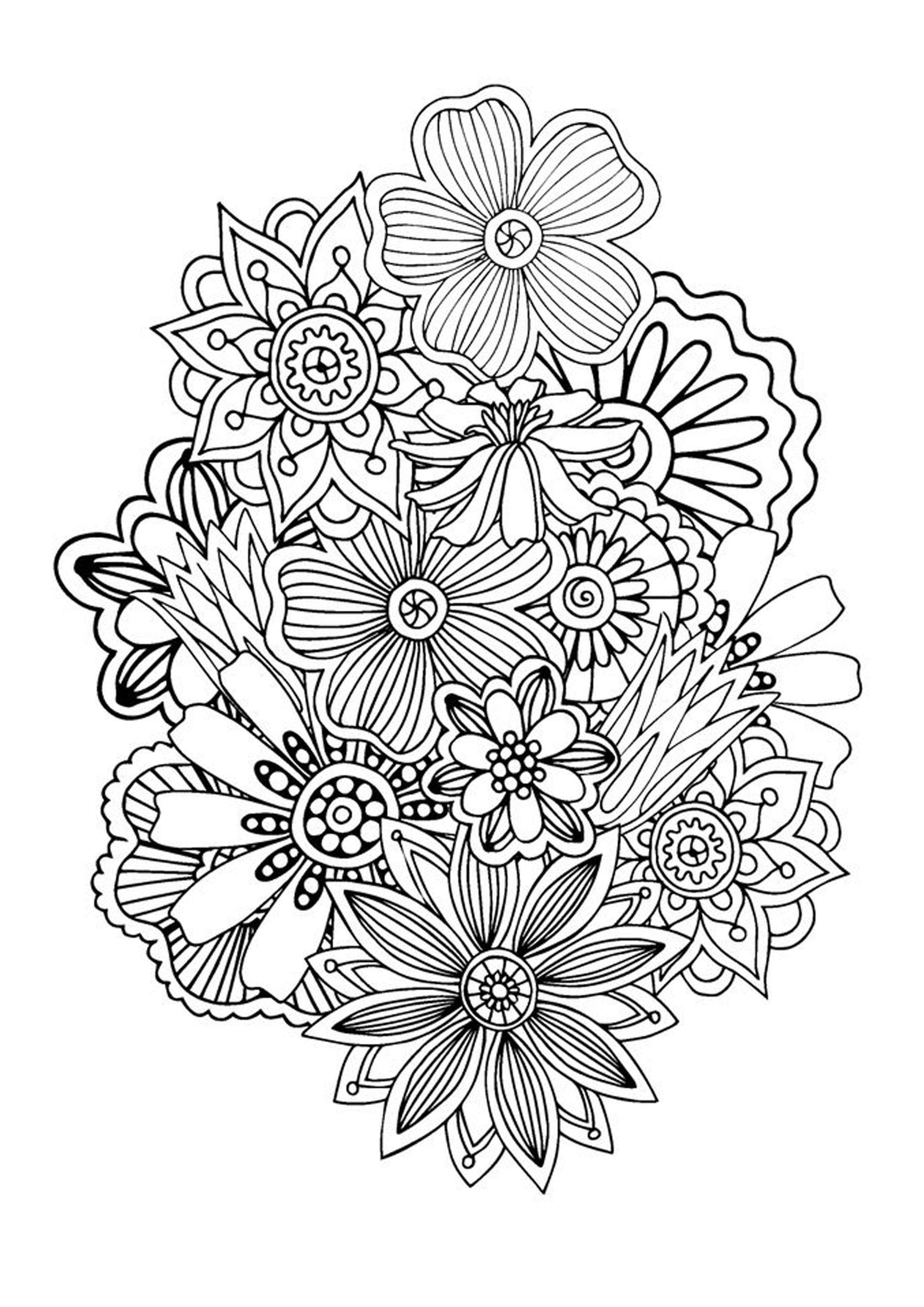 54+ Adorable Abstract Adult Coloring Pages Printable