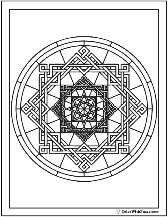 113+ Unique Complex Abstract Coloring Pages Printable