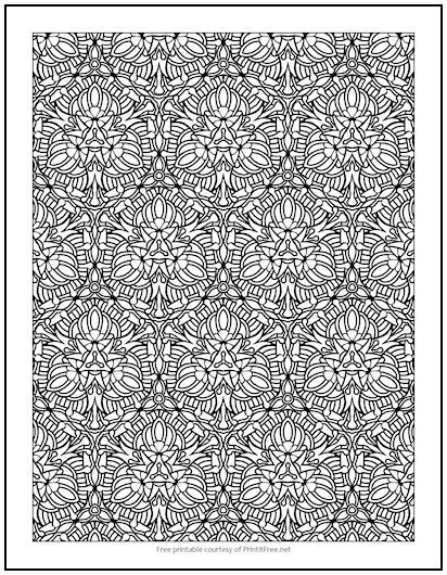 88+ Cheerful Detailed Pattern Coloring Pages Printable