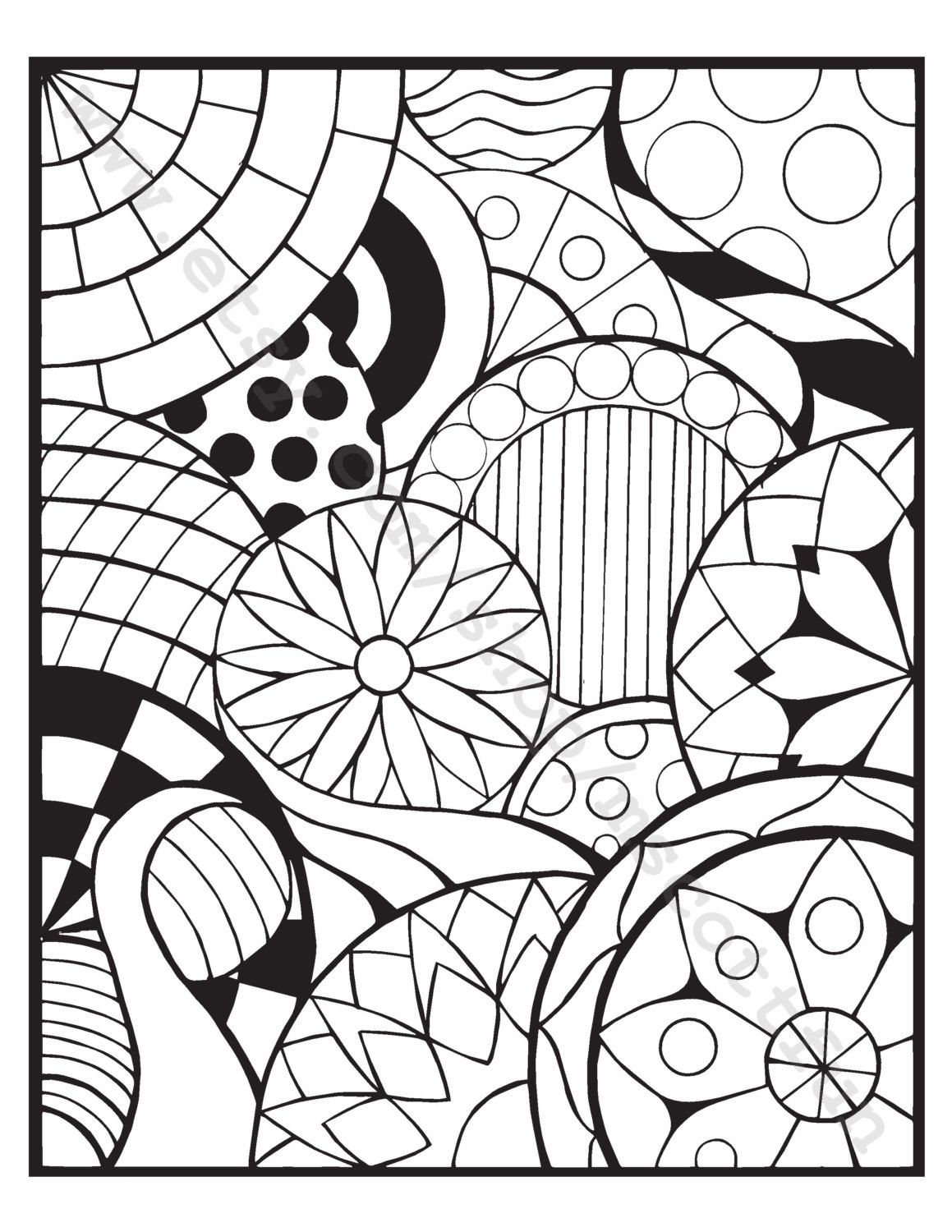 30+ Spectacular Complex Abstract Coloring Pages Printable