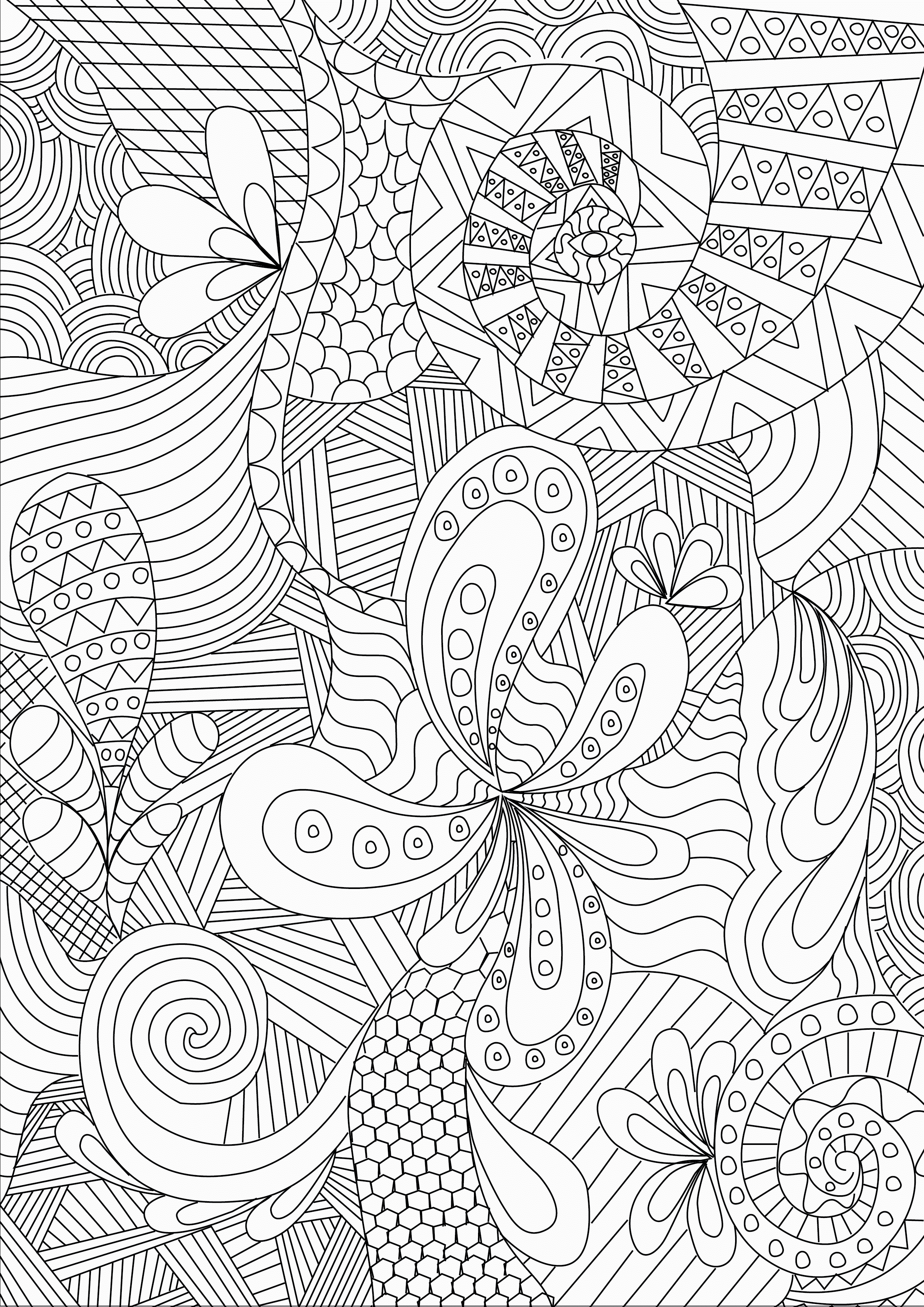 93+ Lovely Highly Detailed Coloring Pages Printable