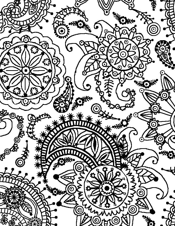 174+ Vibrant Detailed Pattern Coloring Pages Printable