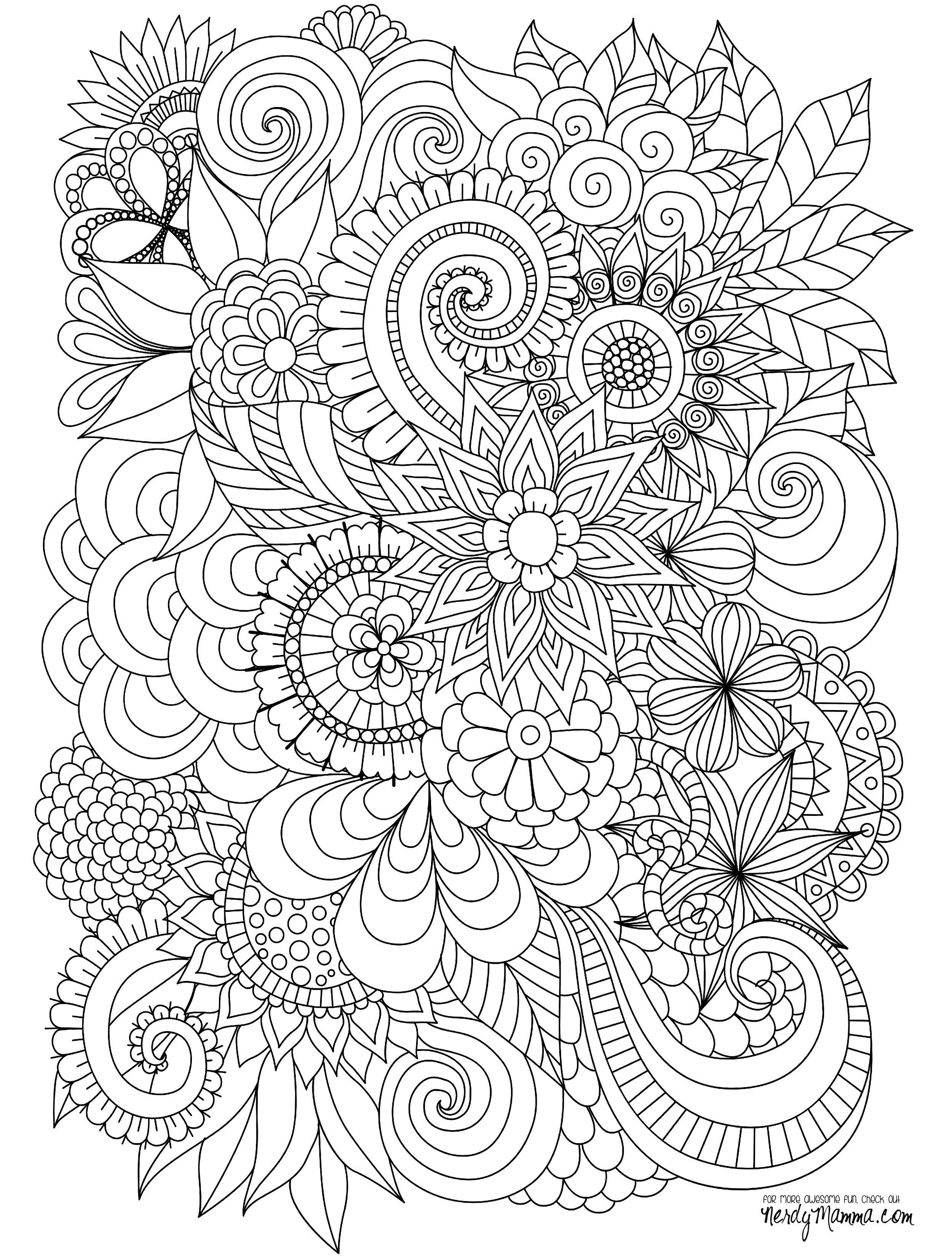 55+ Brightening Detailed Pattern Coloring Pages Printable