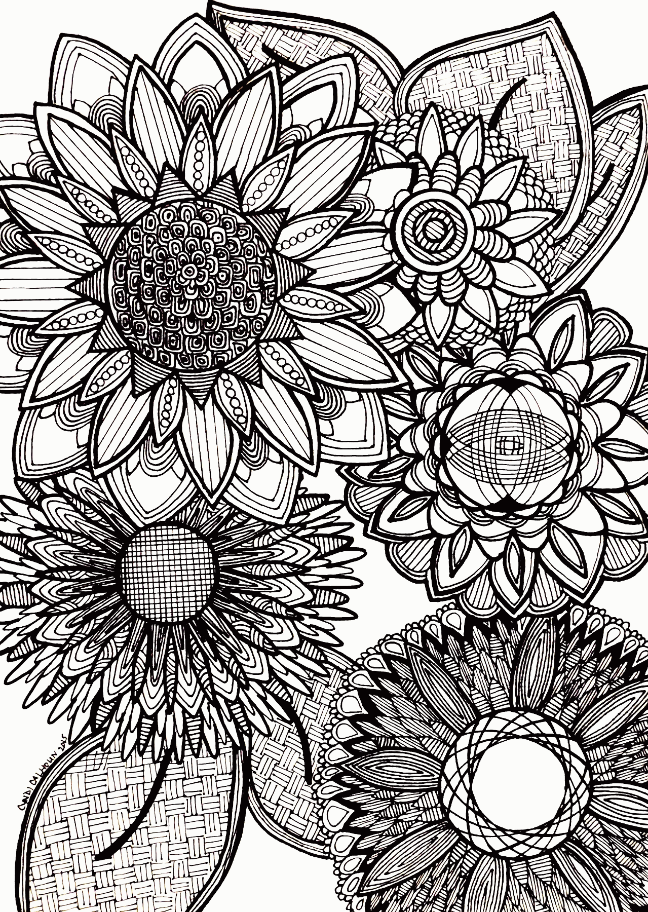 180+ Beautiful Abstract Adult Coloring Pages Printable