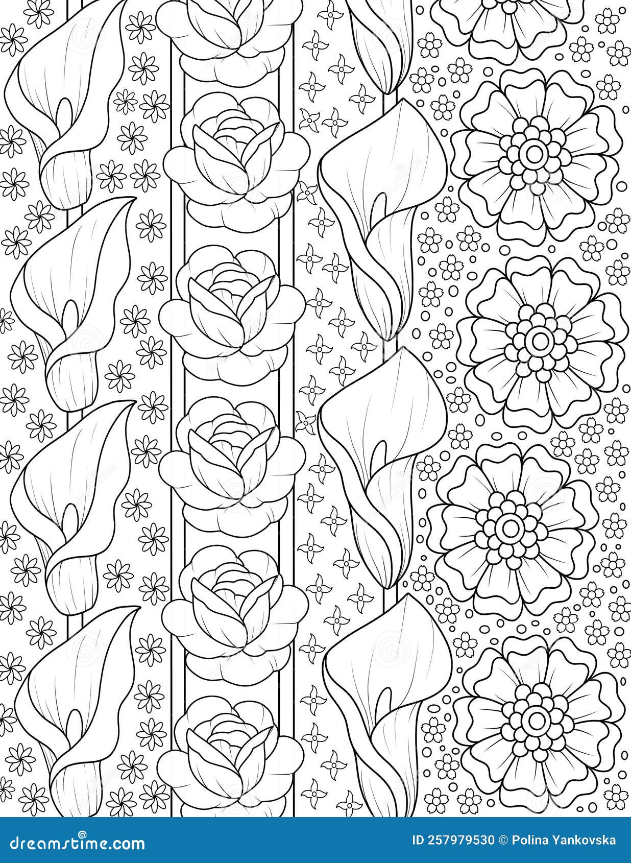 floral pattern coloring page adult jpg jpg