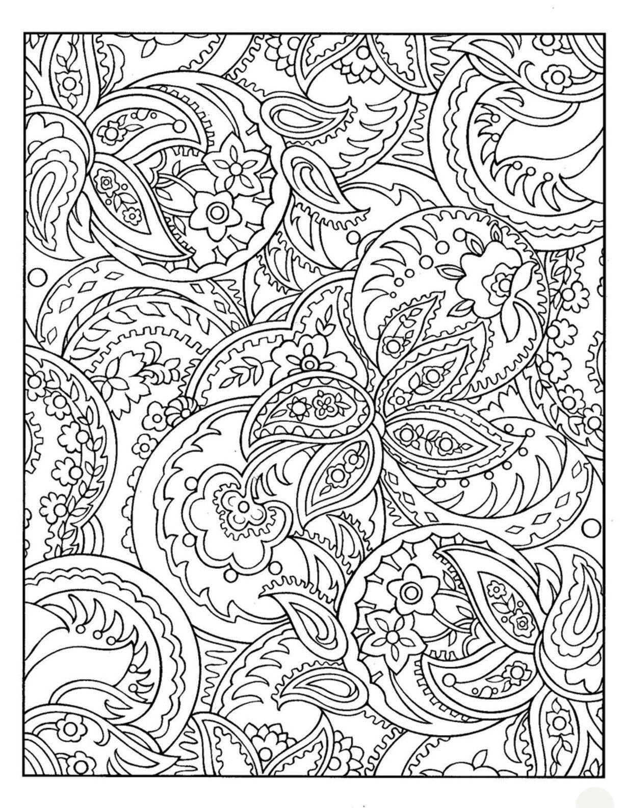 58+ Dazzling Complex Abstract Coloring Pages Printable