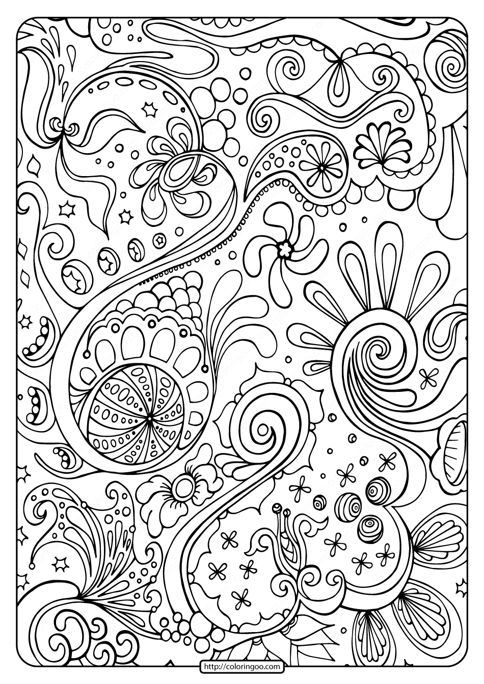 free printable abstract pdf coloring page png jpg