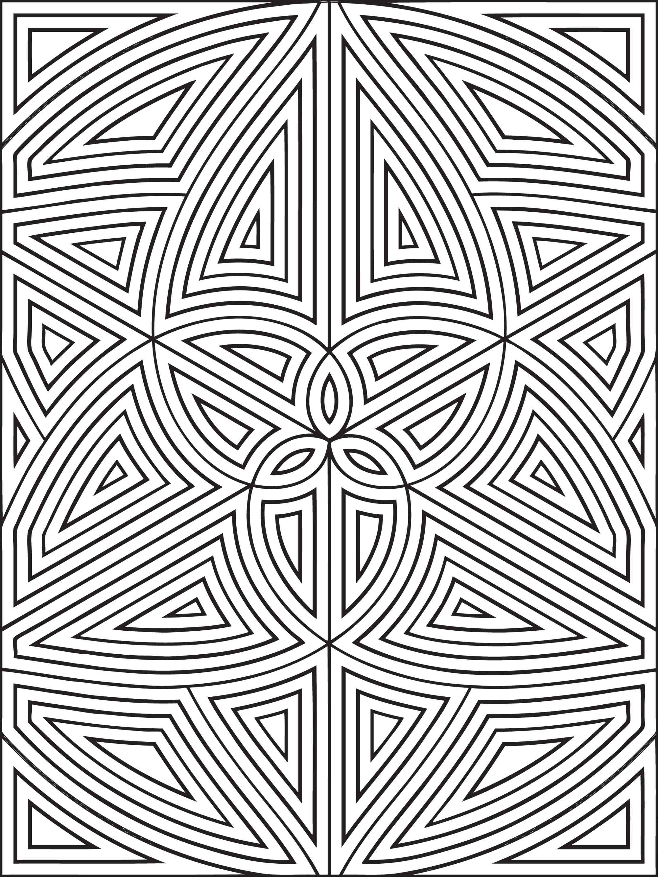 66+ Adorable Complex Abstract Coloring Pages Printable