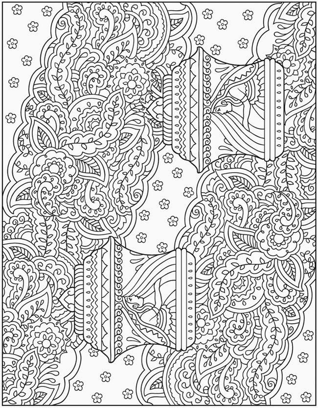 99+ Vibrant Complex Abstract Coloring Pages Printable