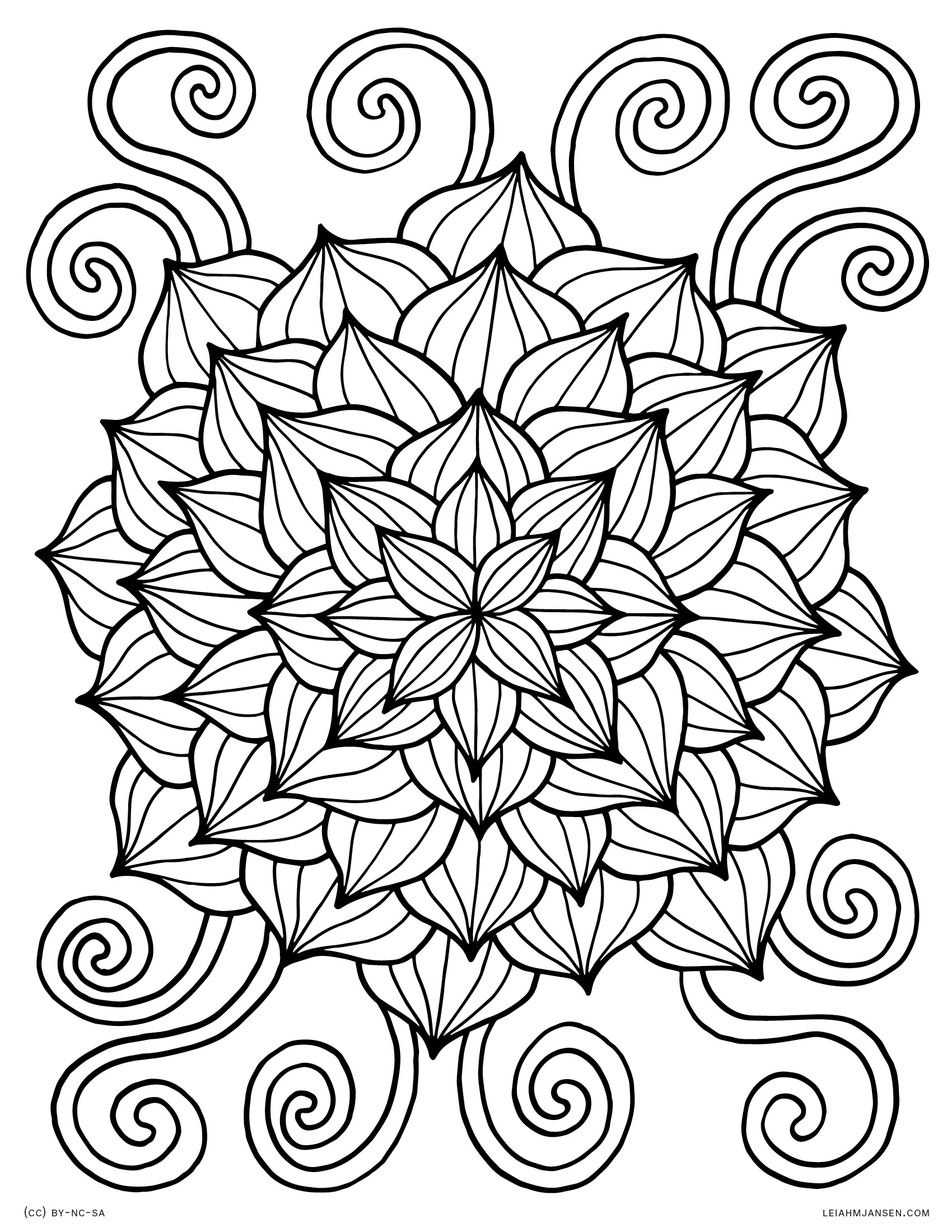 162+ Delightful Abstract Adult Coloring Pages Printable