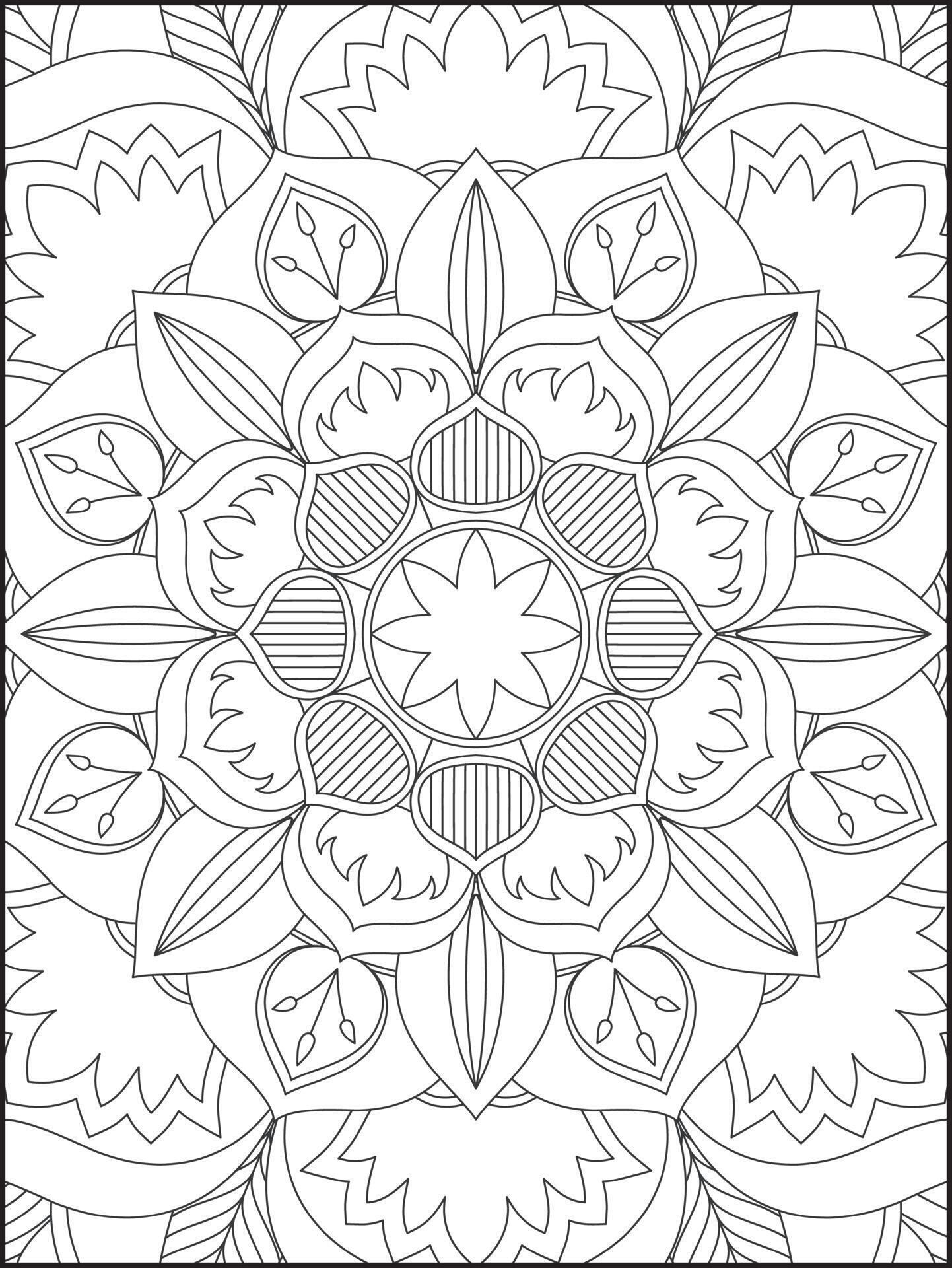 40+ Playful Detailed Pattern Coloring Pages Printable