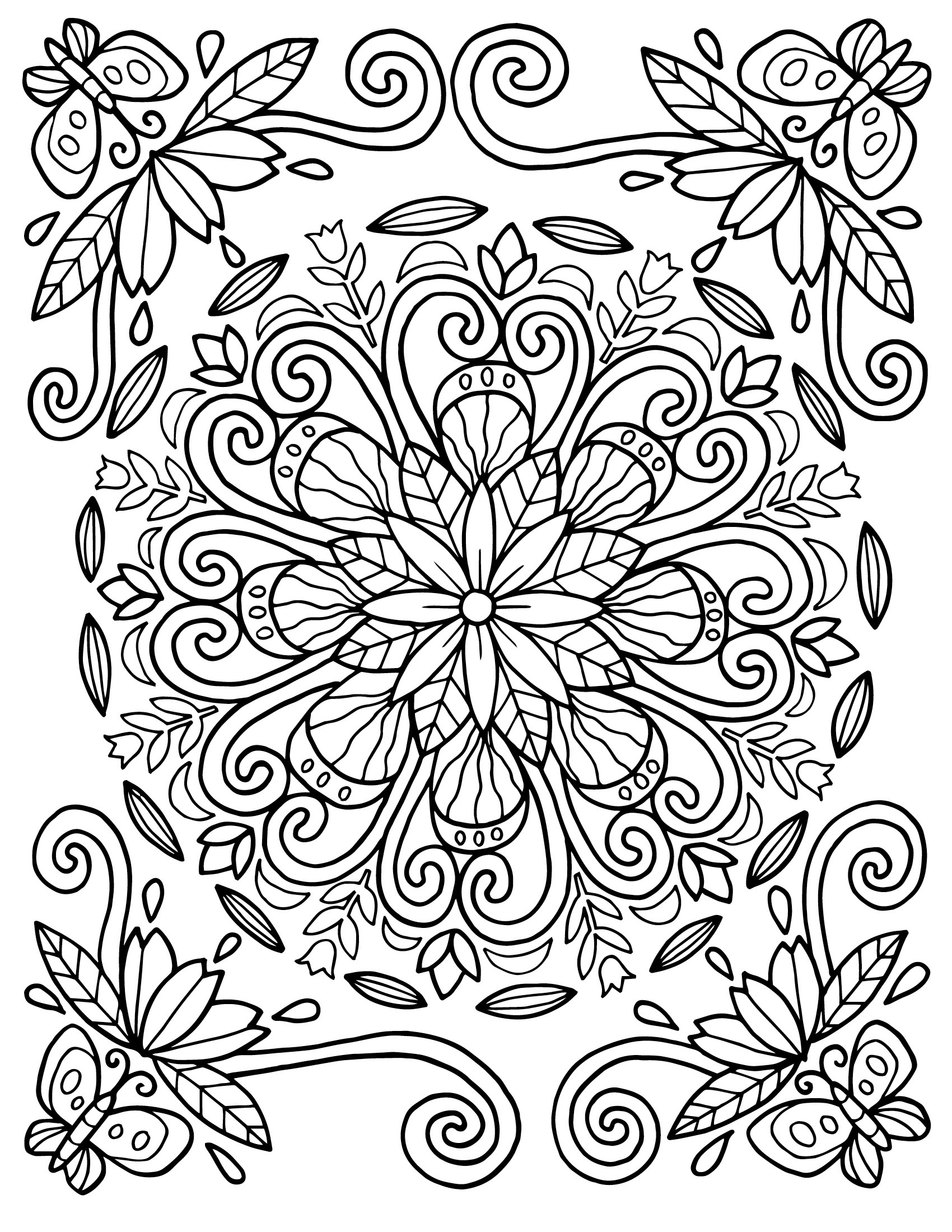 45+ Fantastic Detailed Pattern Coloring Pages Printable