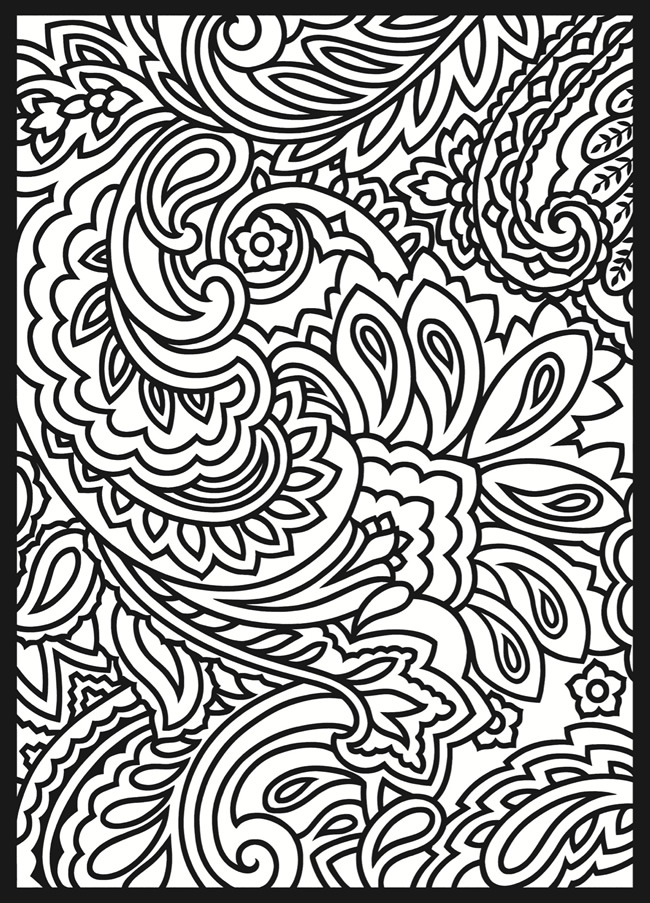 121+ Cheerful Detailed Pattern Coloring Pages Printable