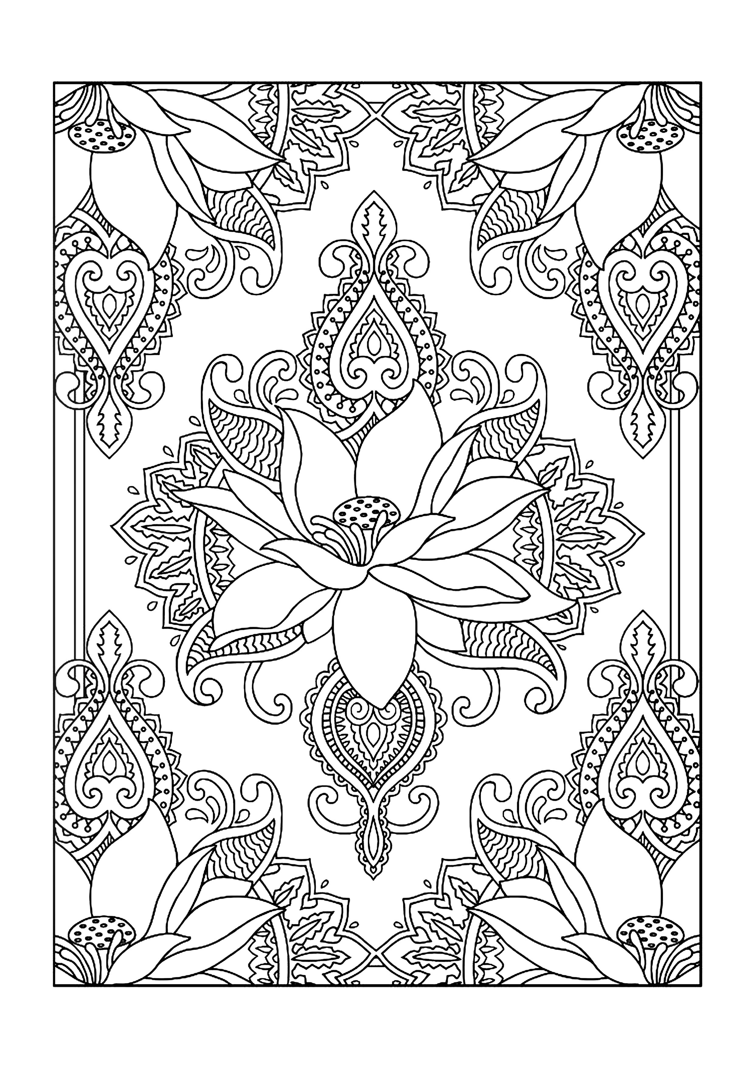 170+ Delightful Detailed Pattern Coloring Pages Printable