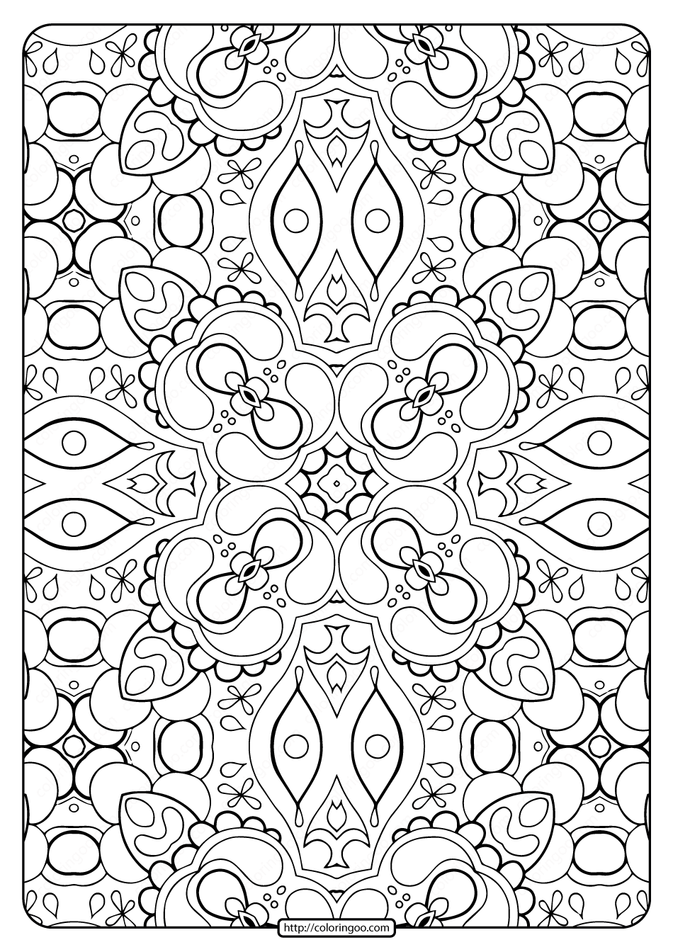 printable abstract pattern adult coloring pages png jpg