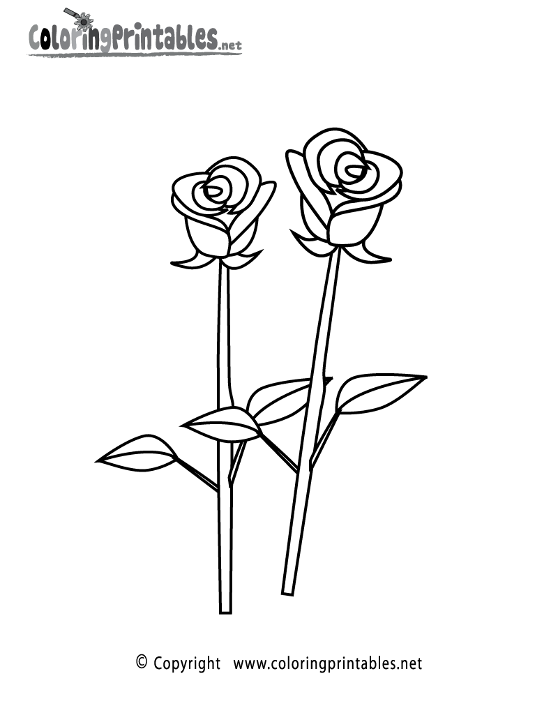 186+ Cheerful Detailed Rose Coloring Pages Printable