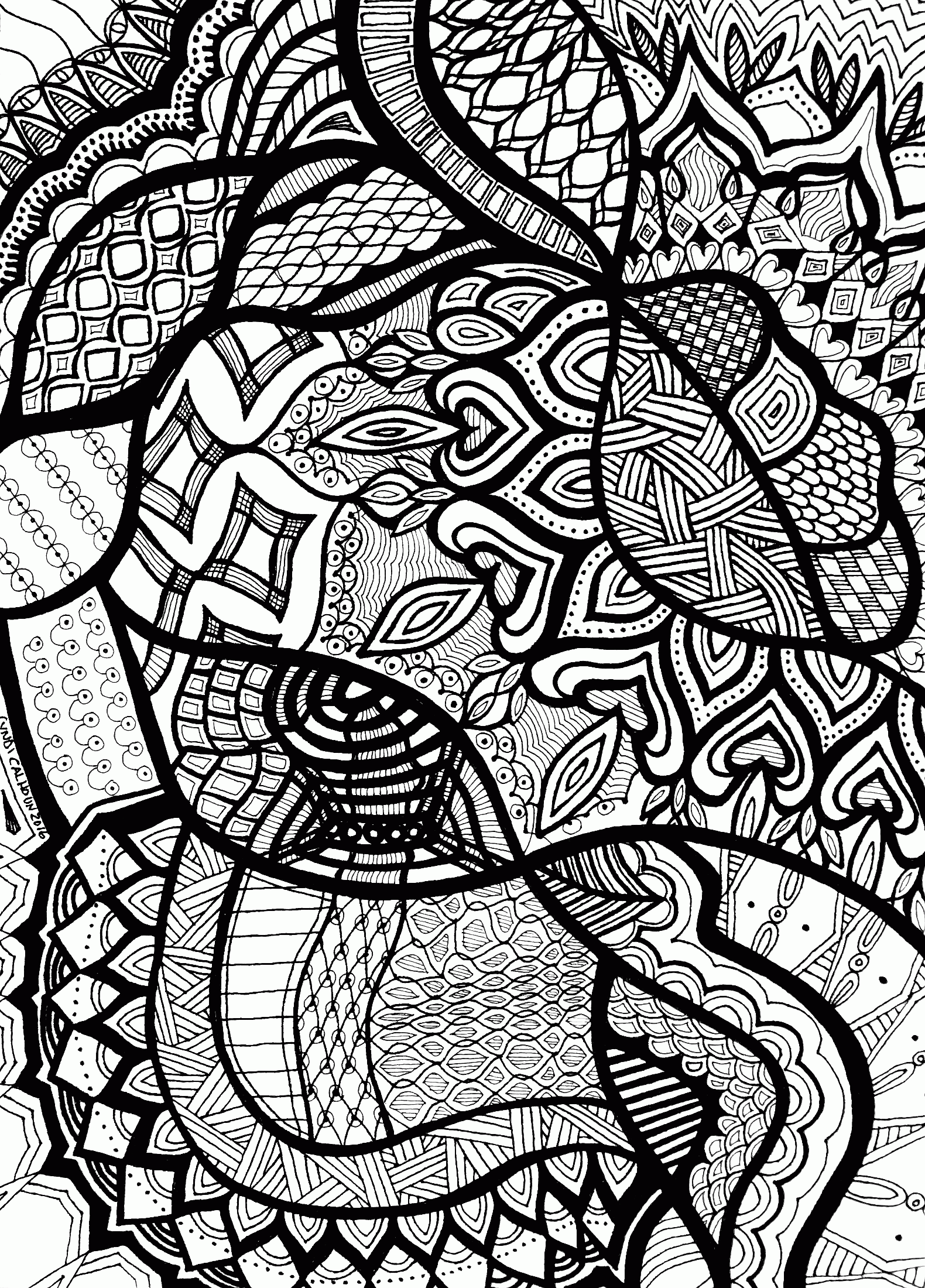 63+ Beautiful Detailed Pattern Coloring Pages Printable