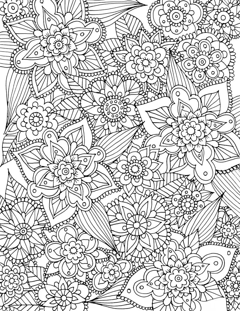 172+ Whimsical Detailed Pattern Coloring Pages Printable