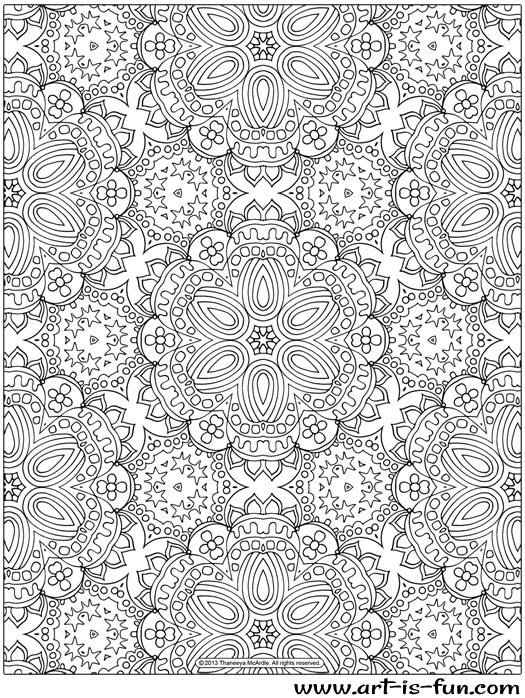 102+ Joyful Complex Abstract Coloring Pages Printable