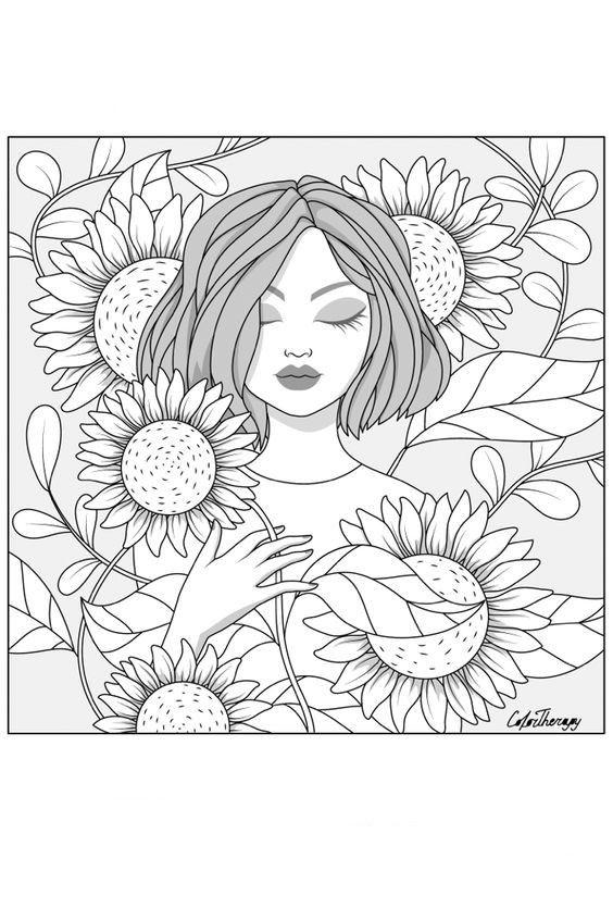 42+ Easy Grown Up Coloring Pages and Drawing