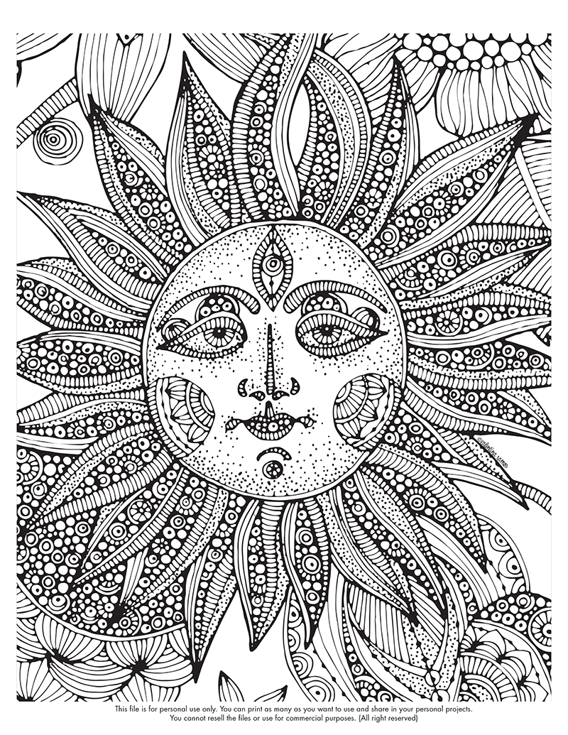 195+ Artistic Amazing Adult Coloring Pages Printable