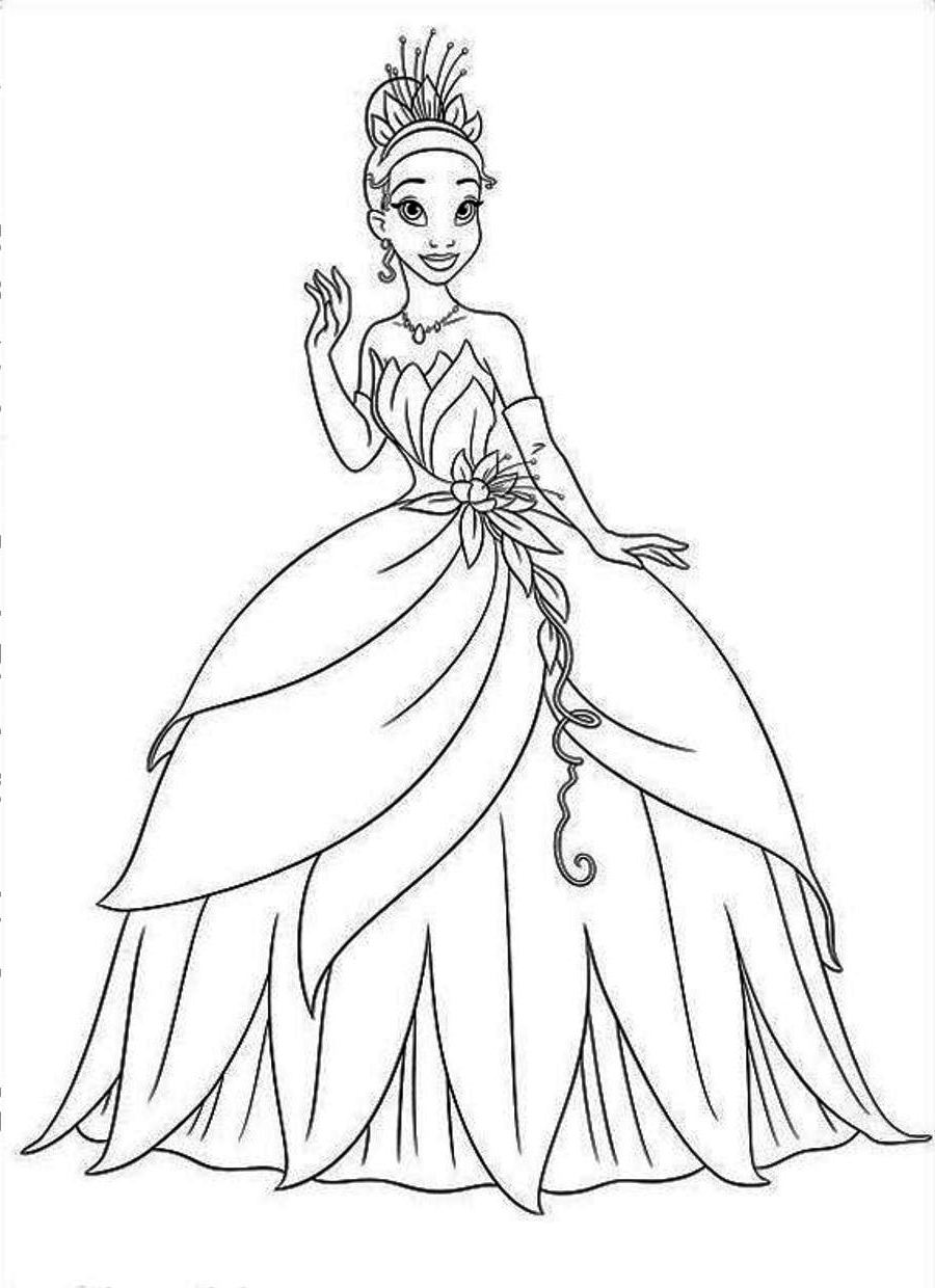 4+ Entertaining Princess Color Sheets Free Printable