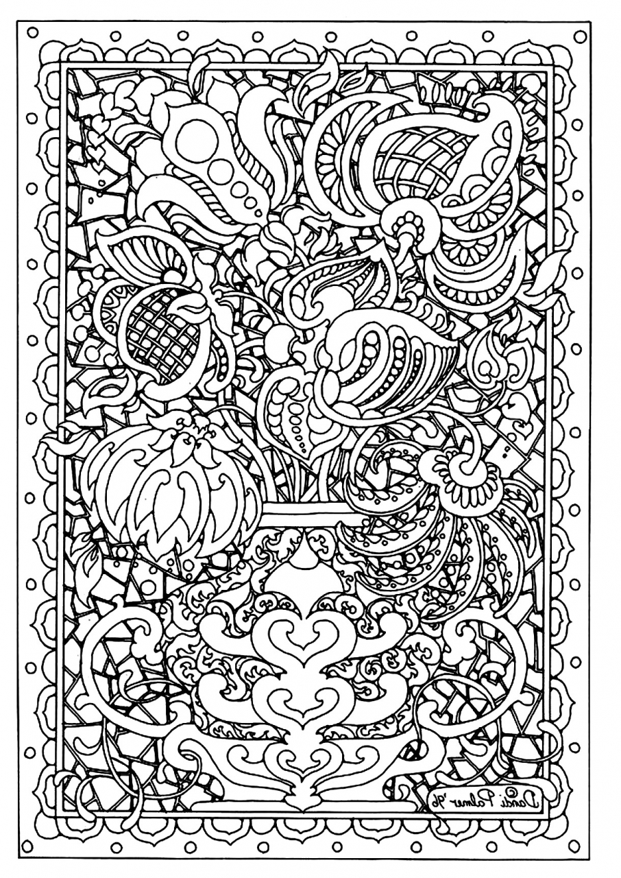 49+ Creative Difficult Coloring Pages Printable