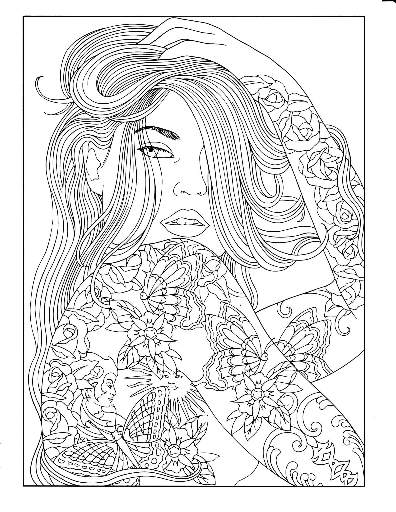 5+ Lovely Free Hard Coloring Pages Printable