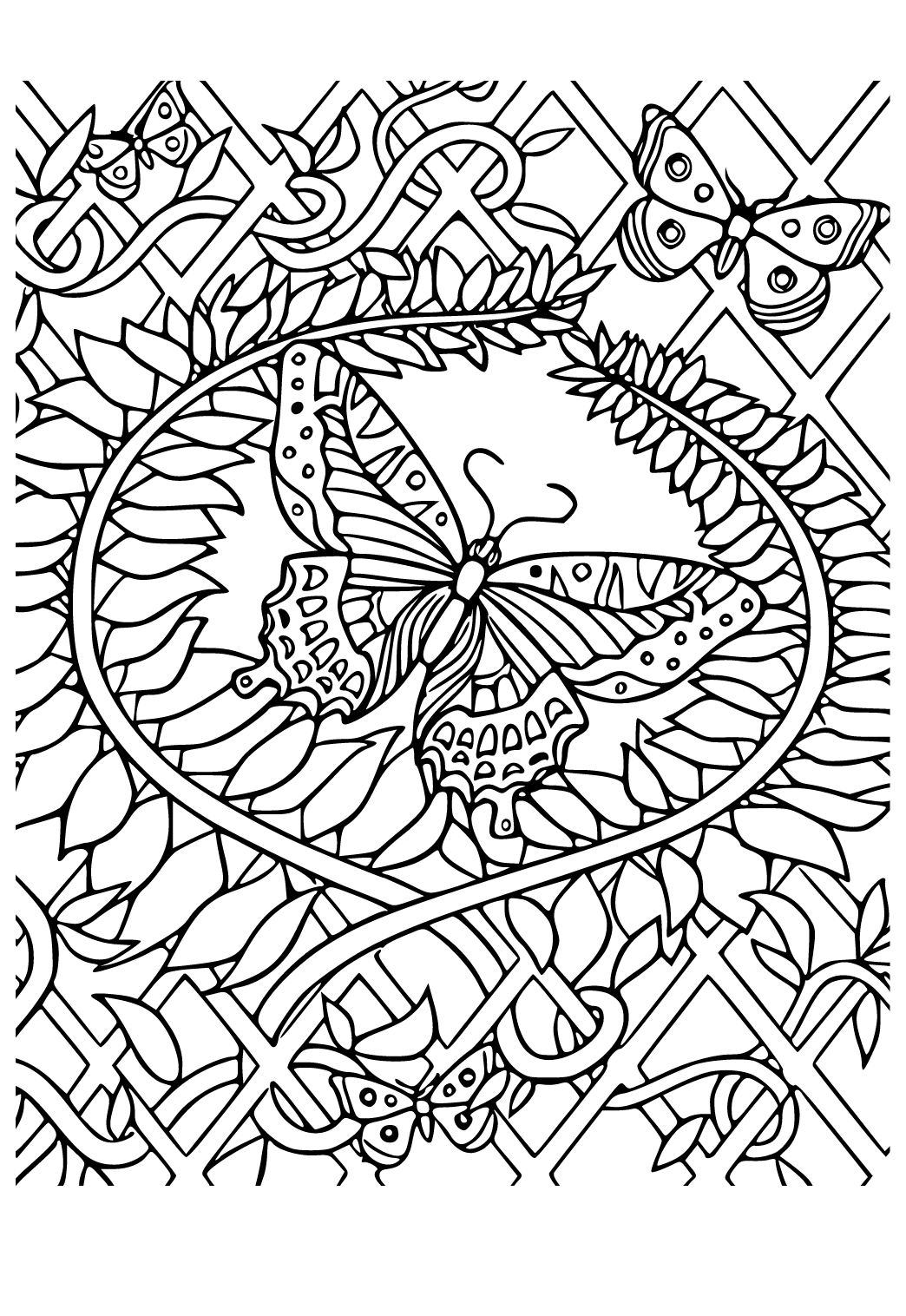 60+ Creative Free Hard Coloring Pages Printable