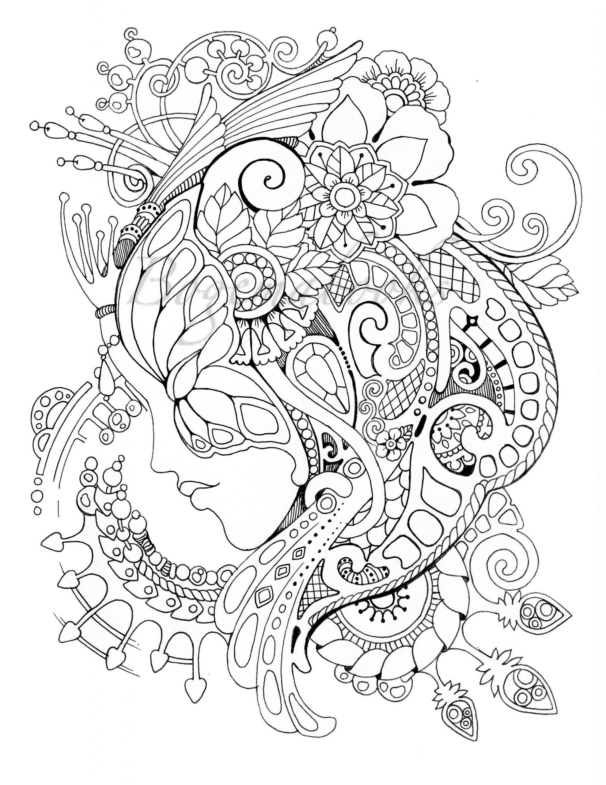 60+ The Best Free Hard Coloring Pages Printable