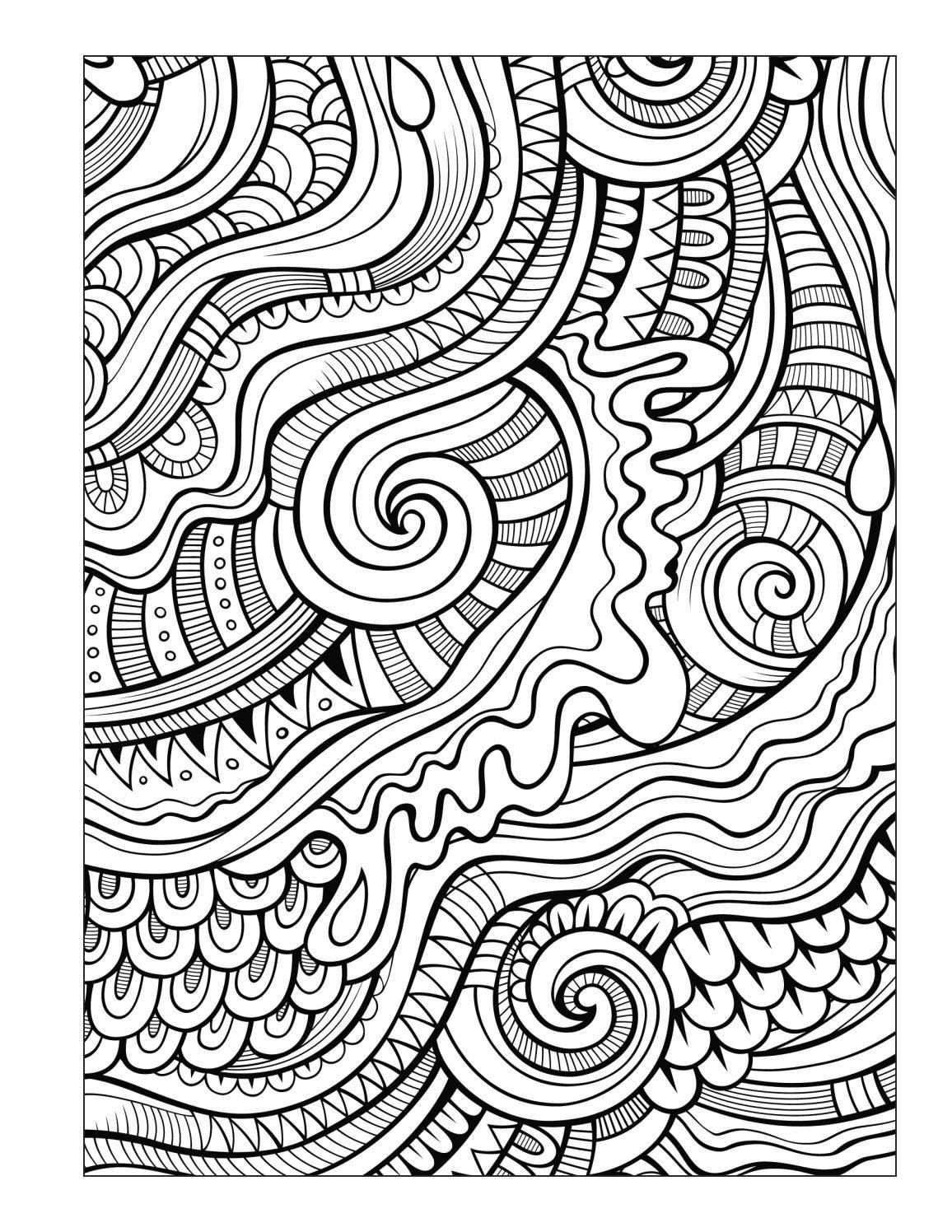 46+ Aesthetic Design Coloring Pages Free with Simple Outline