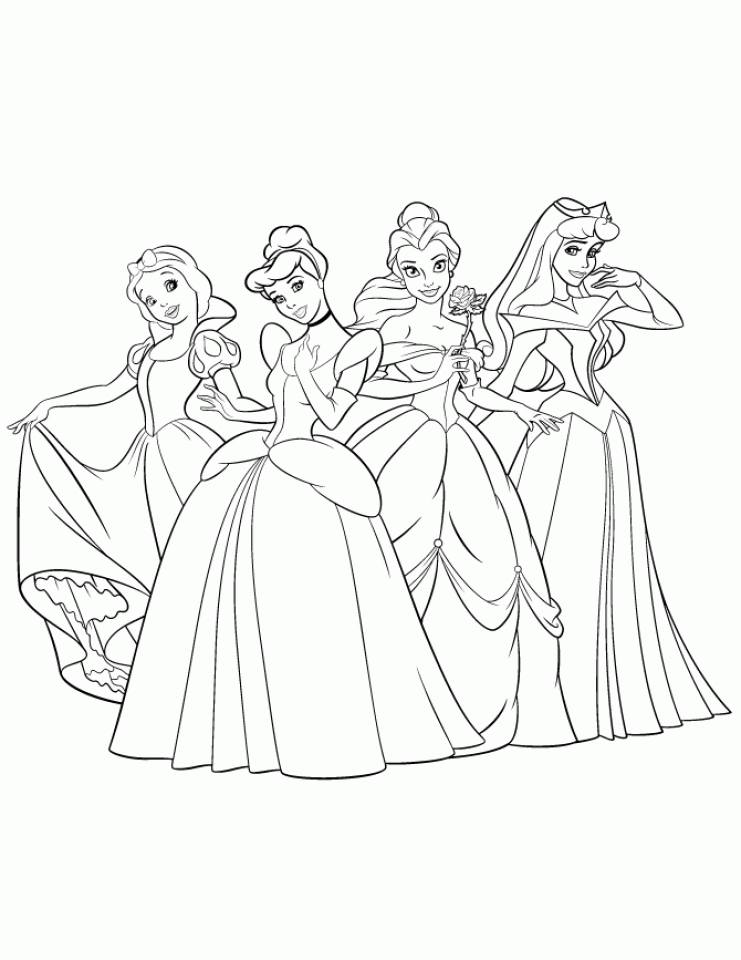 interactive princess color sheets free printable jpg