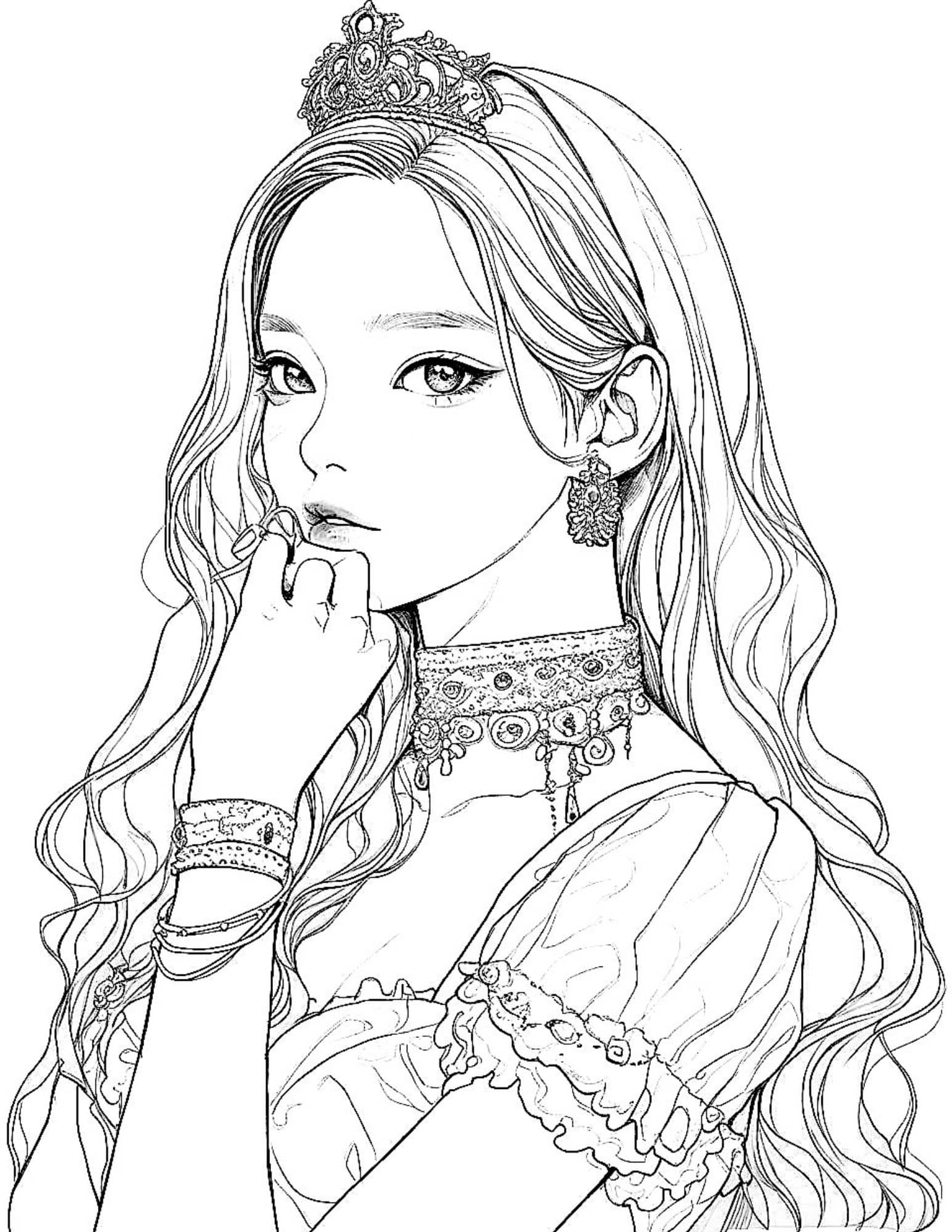 69+ Easy Anime Prince Kiss Princess Coloring Pages Printable