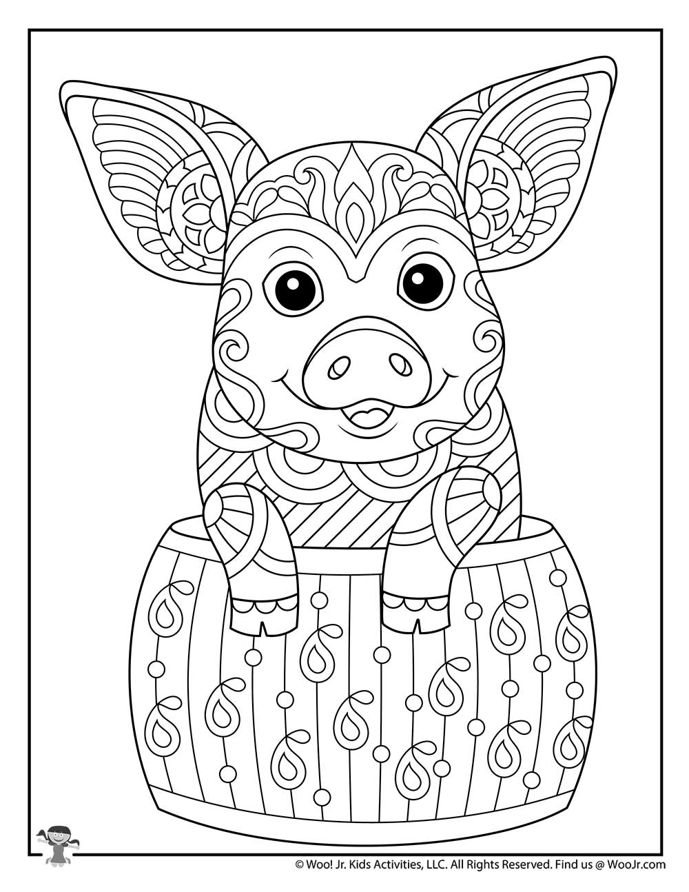 75+ Joyful Challenging Coloring Pages Printable