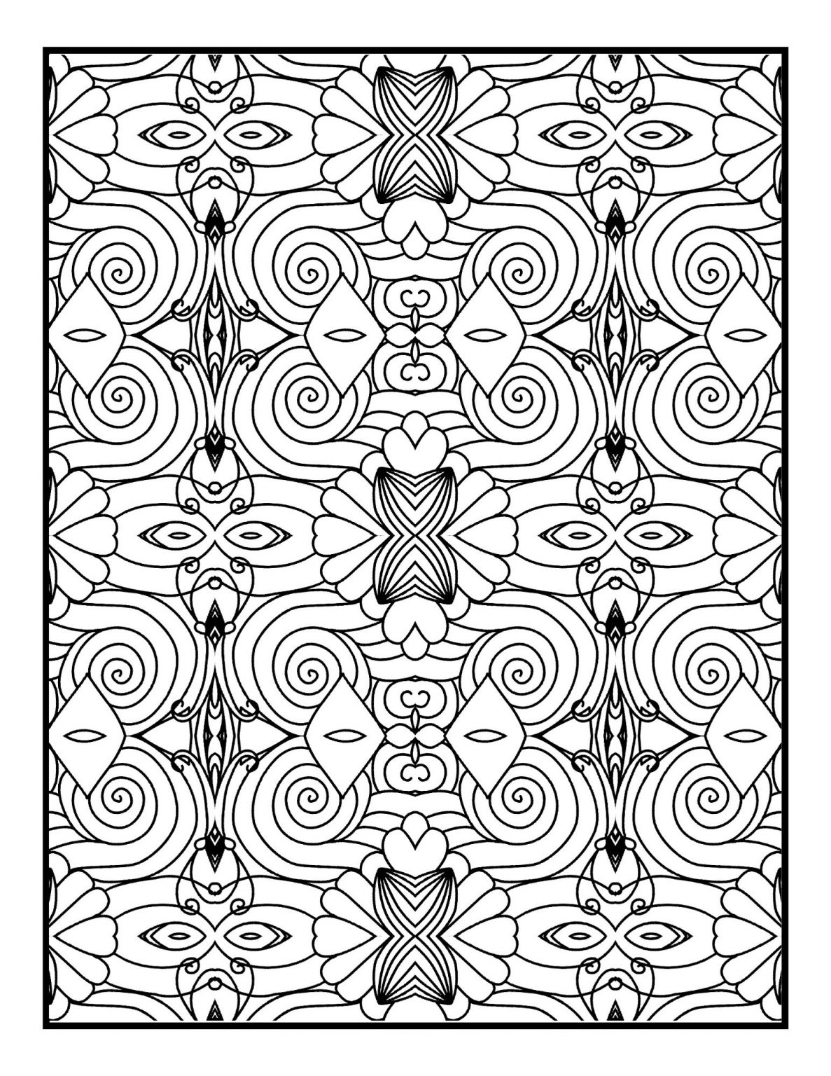 115+ Whimsical Fun Geometric Coloring Pages Printable