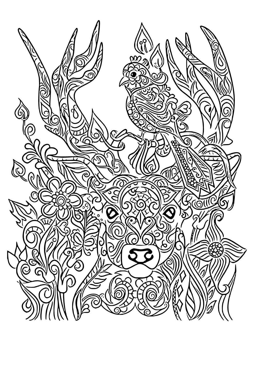 91+ Easy Free Hard Coloring Pages Printable