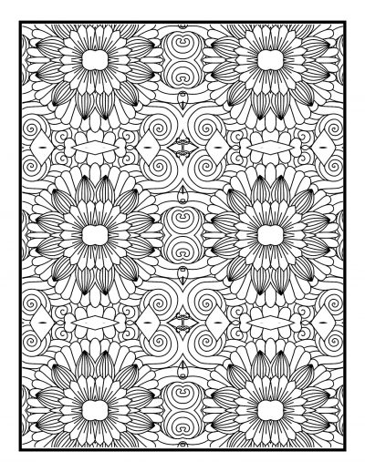 182+ Dazzling Fun Geometric Coloring Pages Printable