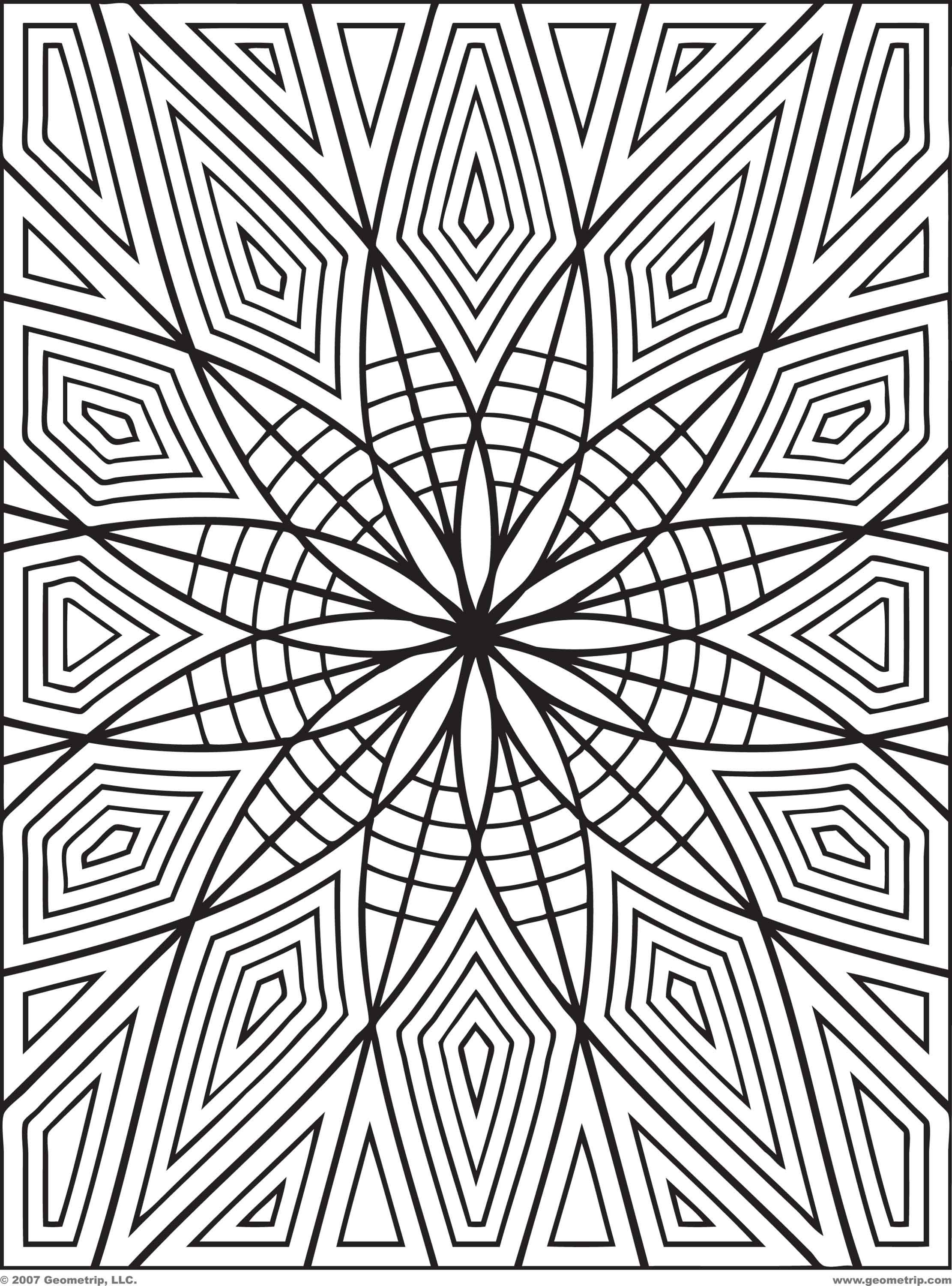 83+ Charming Fun Geometric Coloring Pages Printable