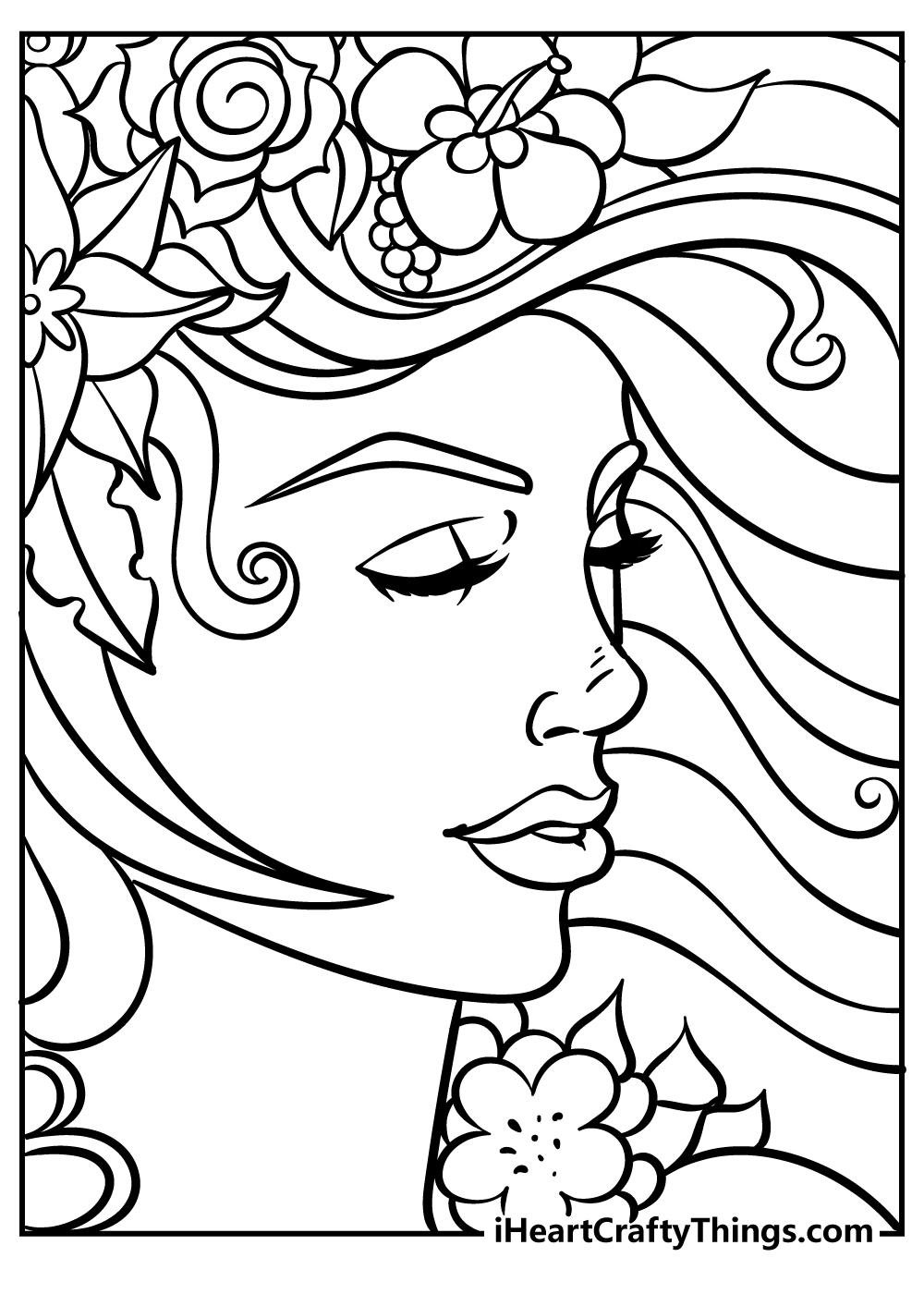 42+ Lovely Free Advanced Adult Coloring Pages to Print