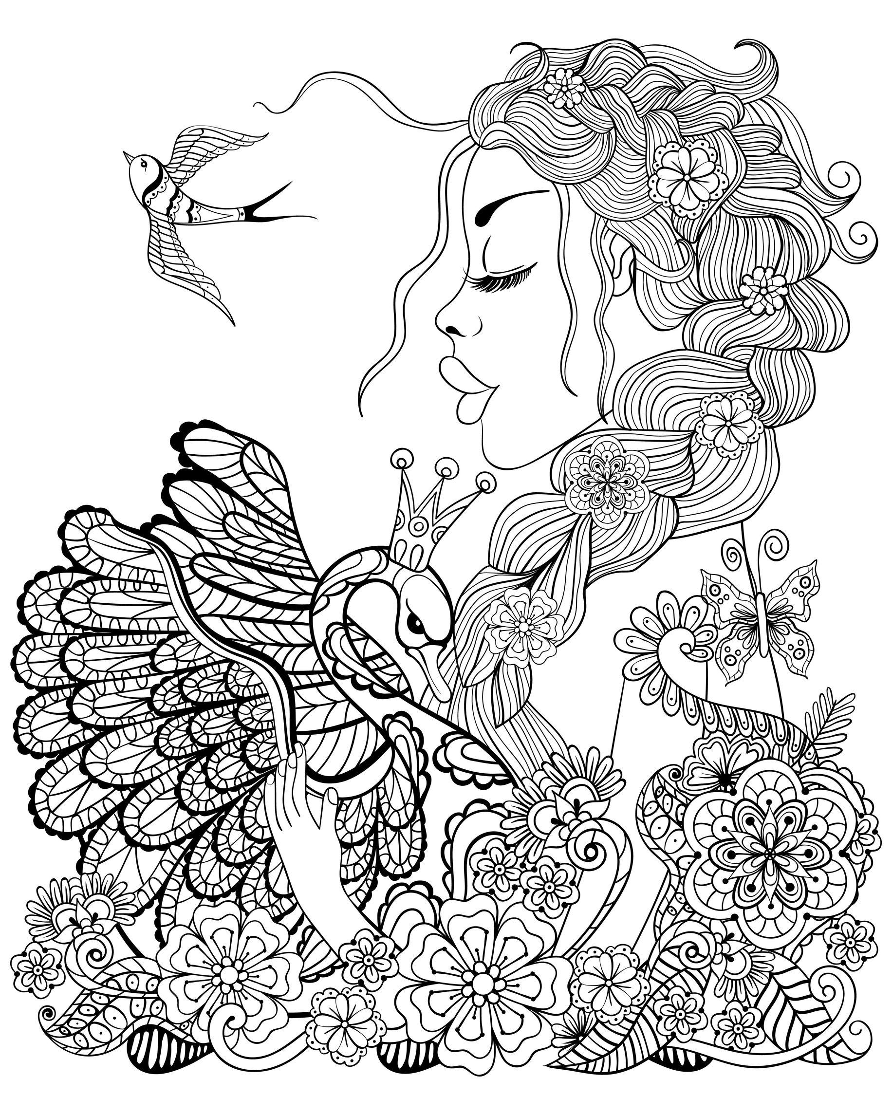 39+ Top Free Advanced Adult Coloring Pages and Drawing