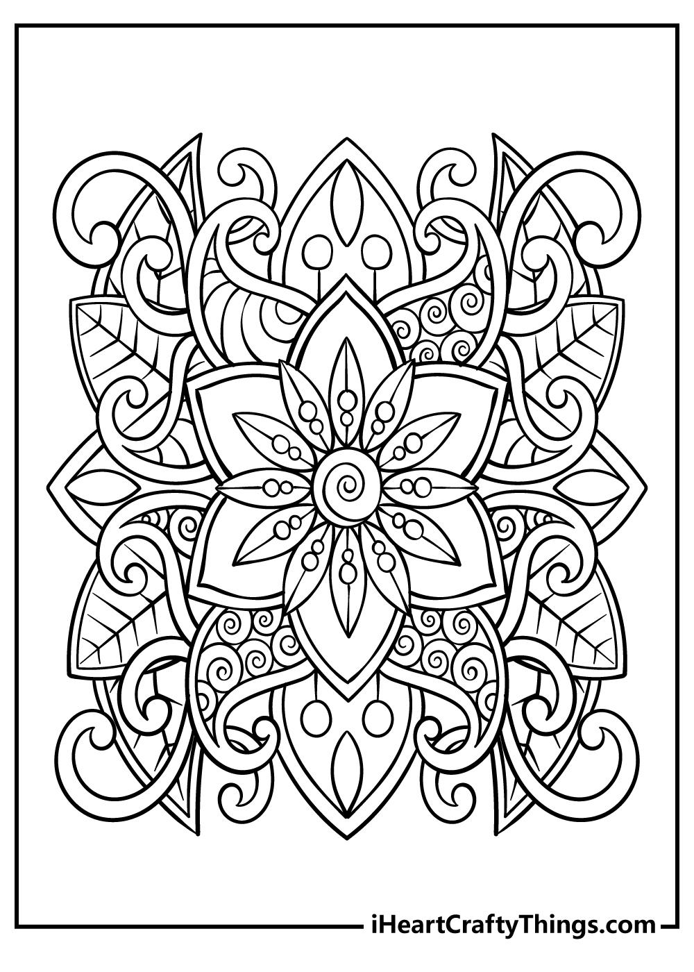 32+ Relaxing Design Coloring Pages Free Simple