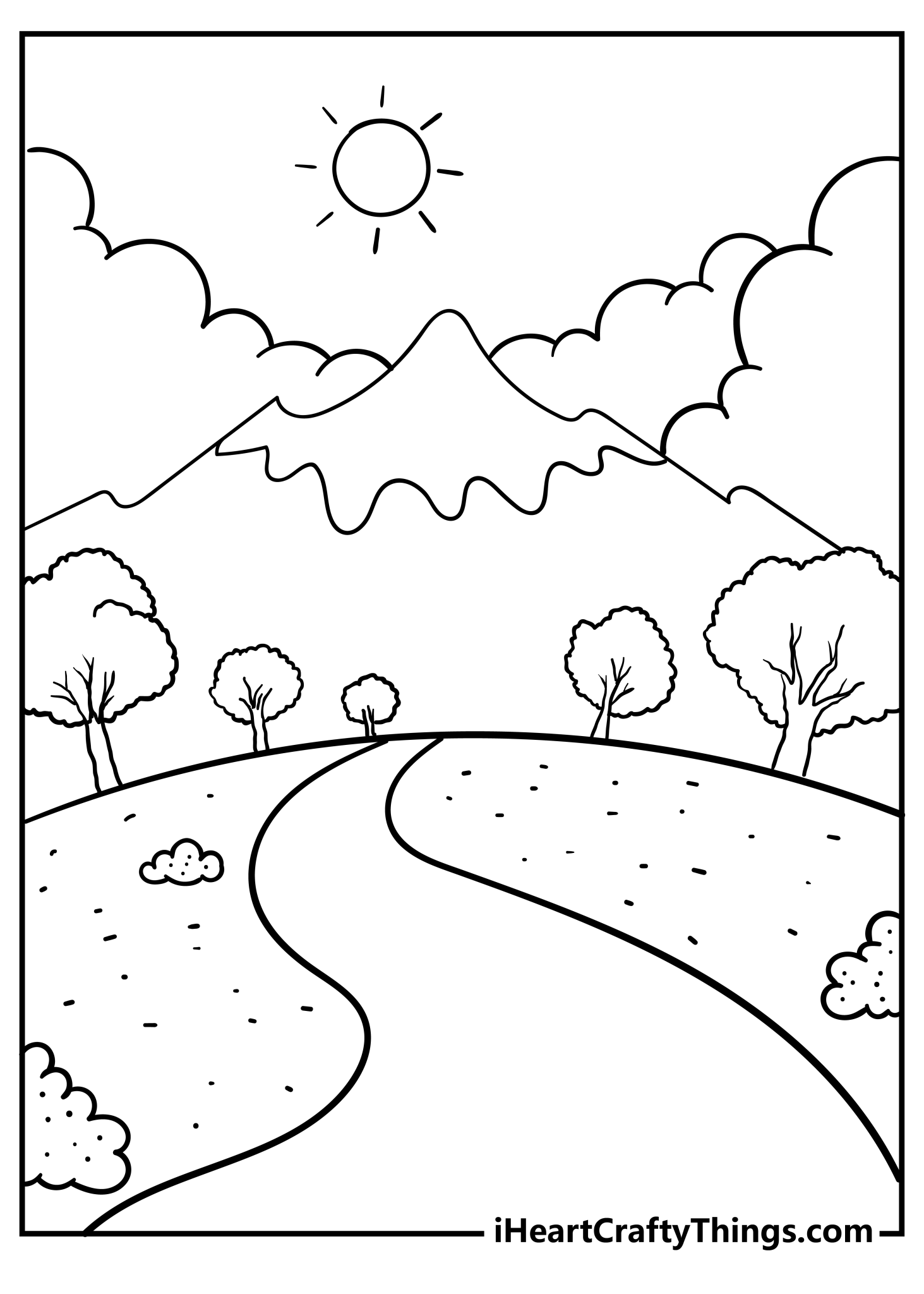 49+ Downloadable Abstract Nature Coloring Pages PDF Printable