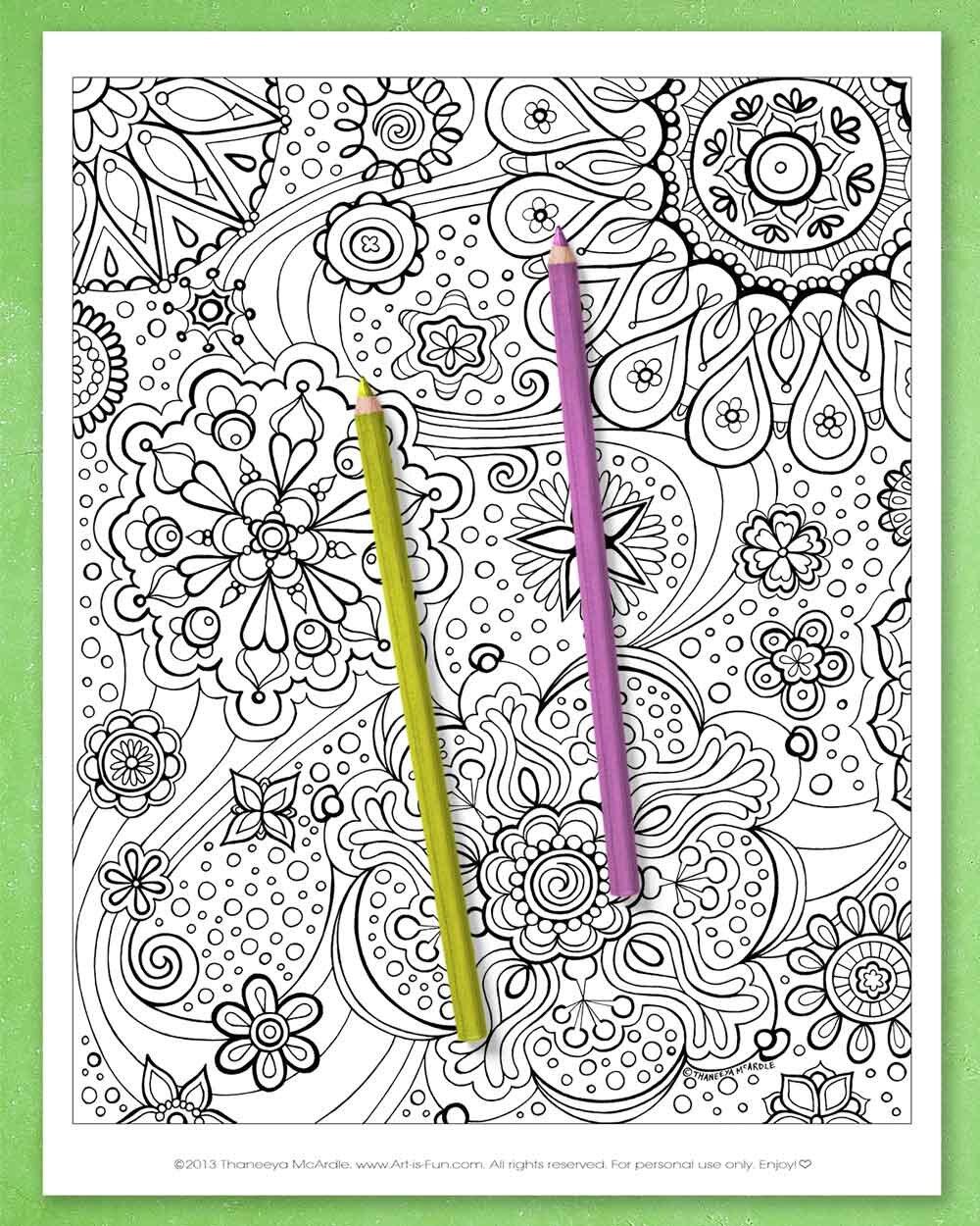 41+ Joyful Abstract Nature Coloring Pages Easy