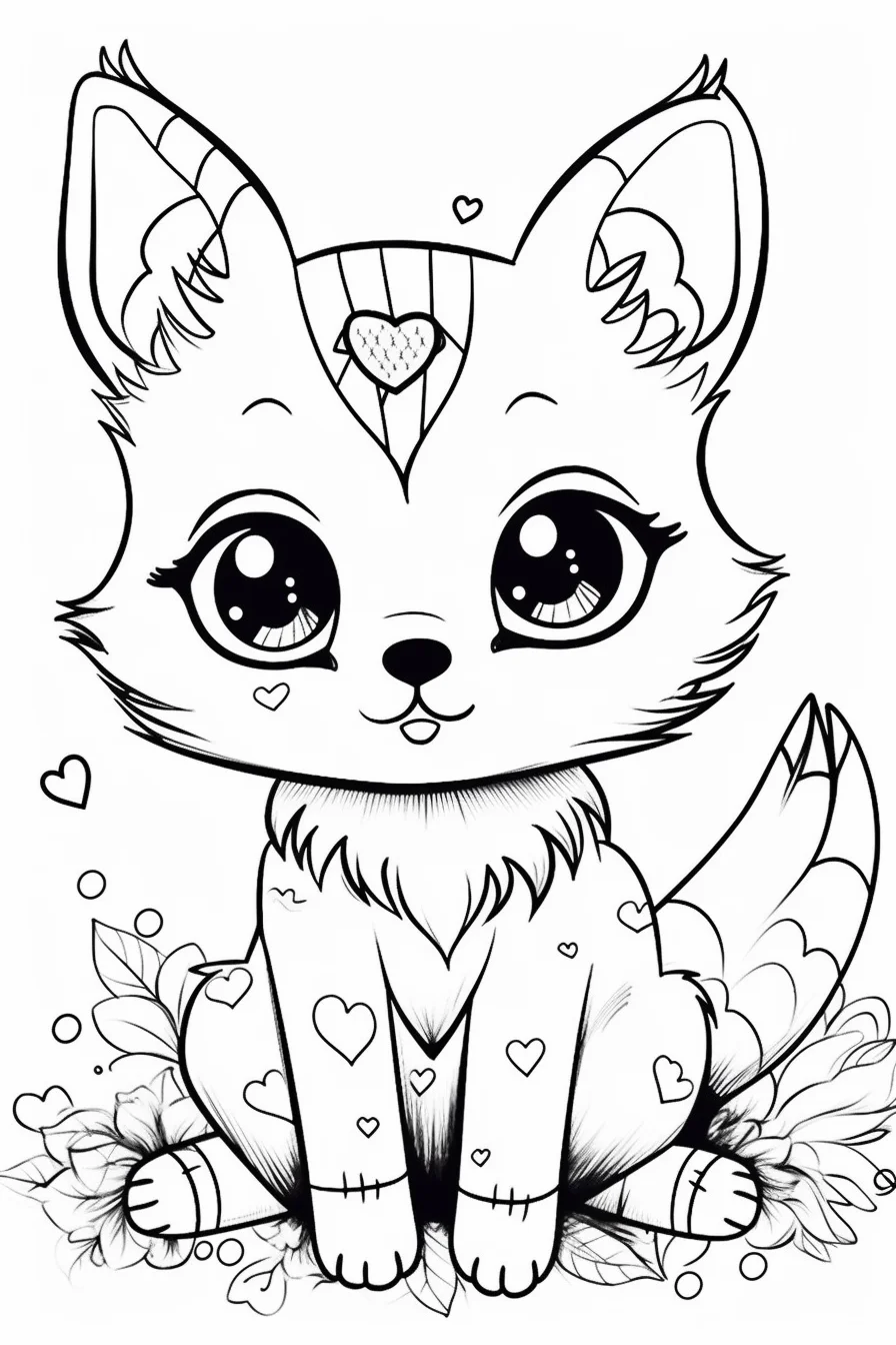 34+ Whimsical Detailed Coloring Pages of Animals for Kids and Adult