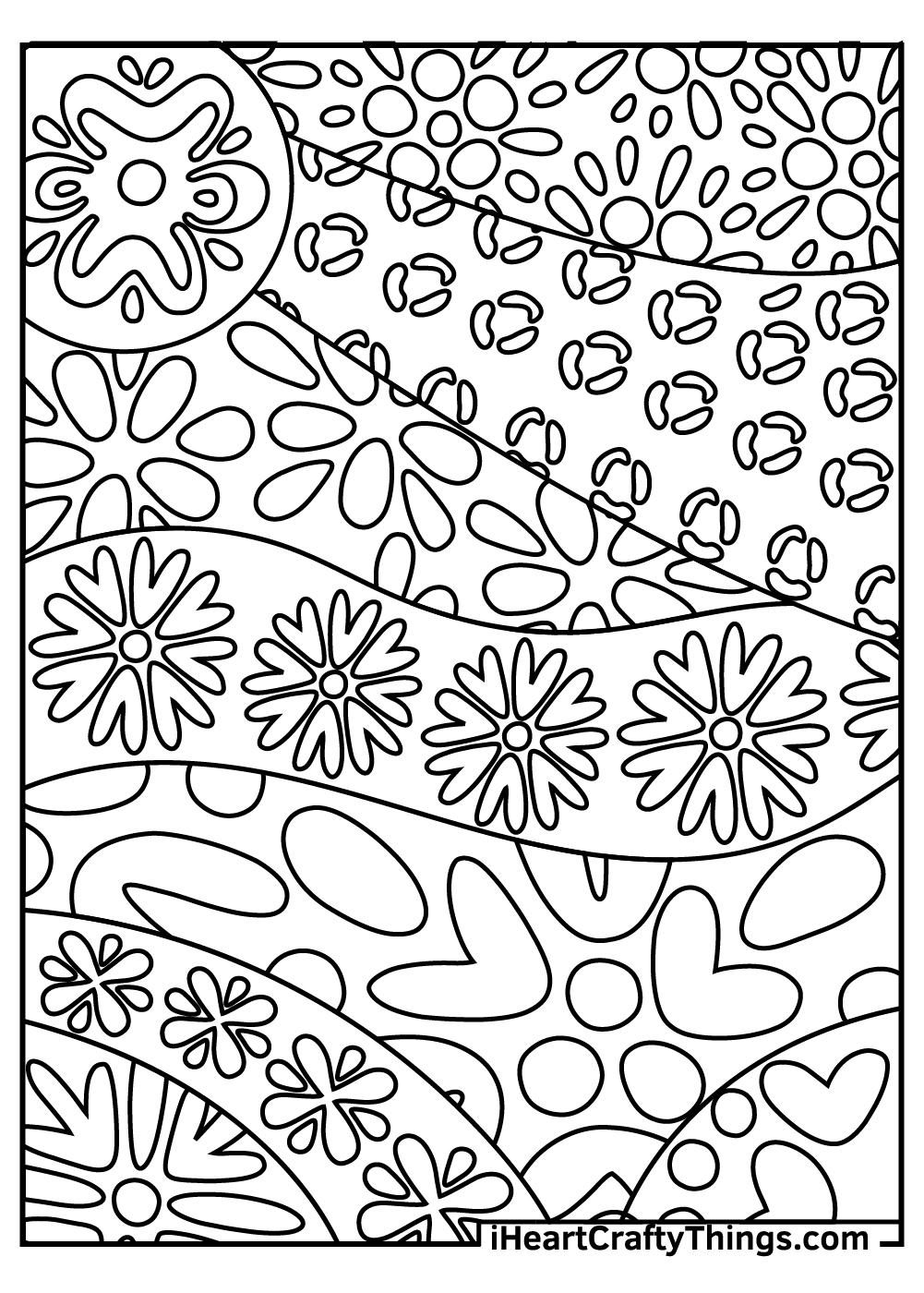 43+ Simple Abstract Nature Coloring Pages Download FREE