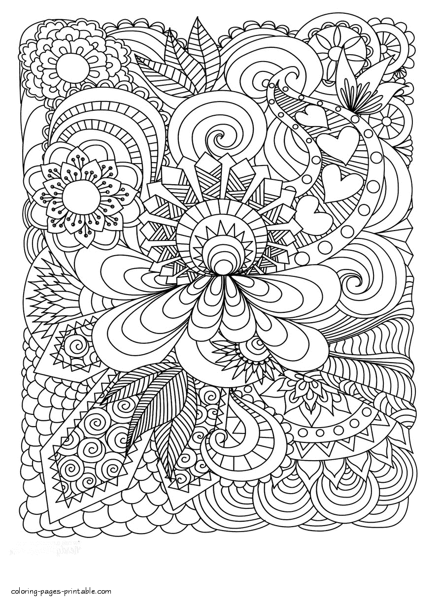 45+ Realistic Abstract Nature Coloring Pages Art