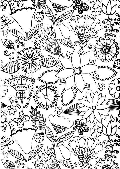 38+ Whimsical Free Advanced Adult Coloring Pages for Kids and Adult