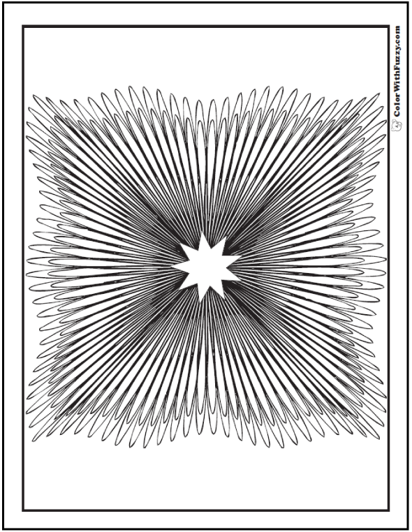 189+ Festive Fun Geometric Coloring Pages Printable